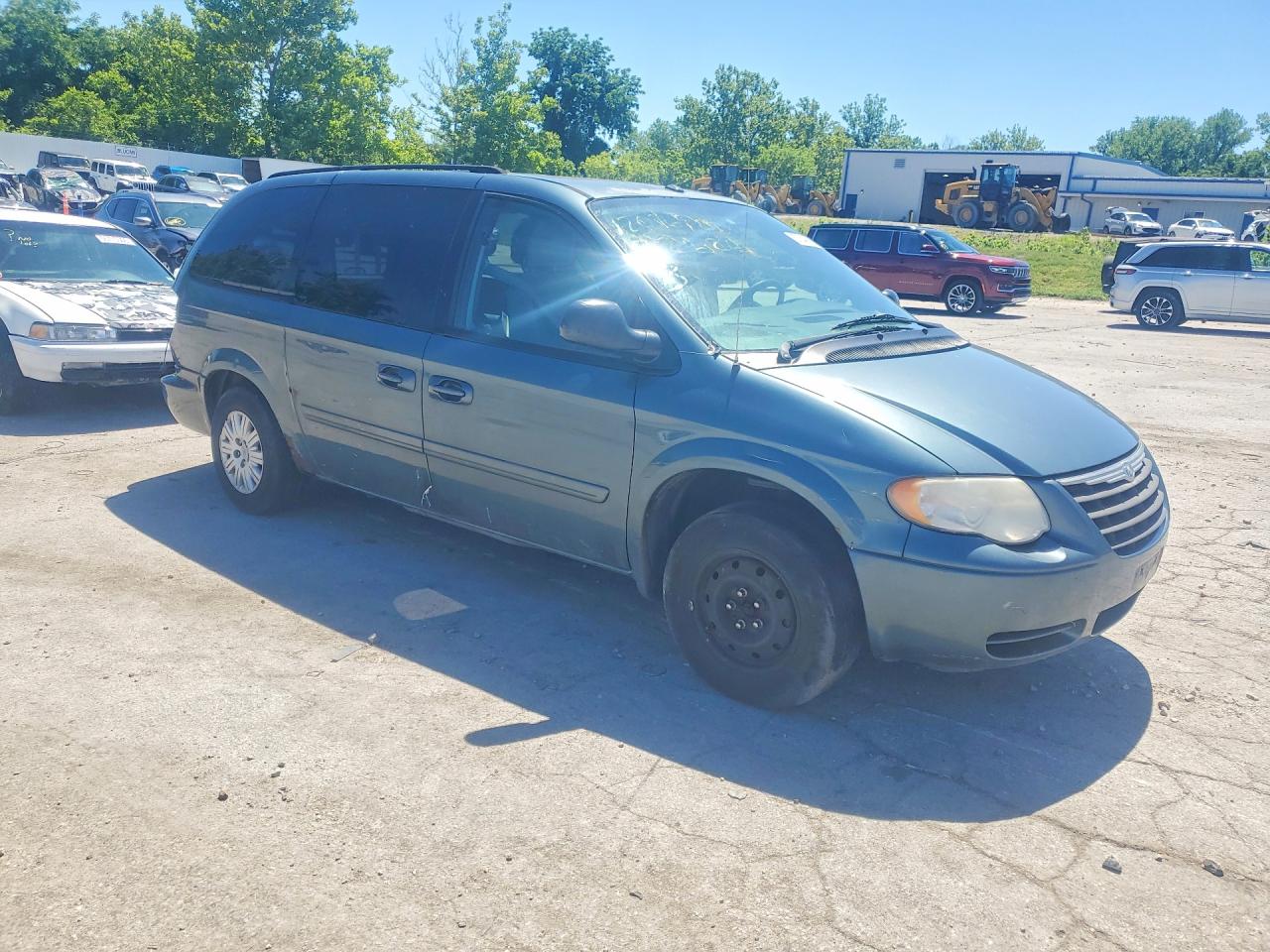 2007 Chrysler Town & Country Lx Blue vin: 2A4GP44RX7R252357