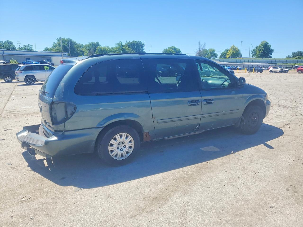 2007 Chrysler Town & Country Lx Blue vin: 2A4GP44RX7R252357