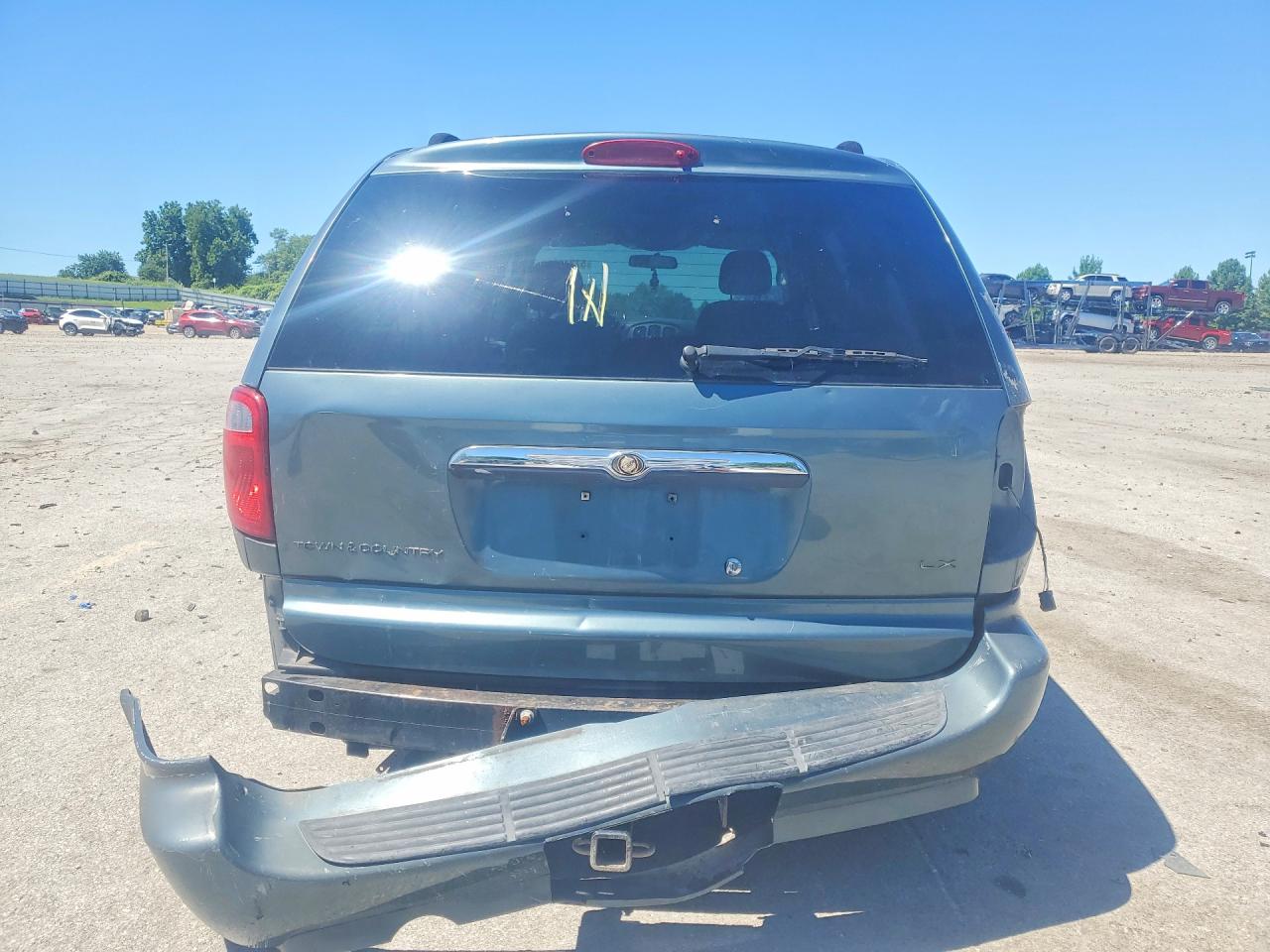 2007 Chrysler Town & Country Lx Blue vin: 2A4GP44RX7R252357