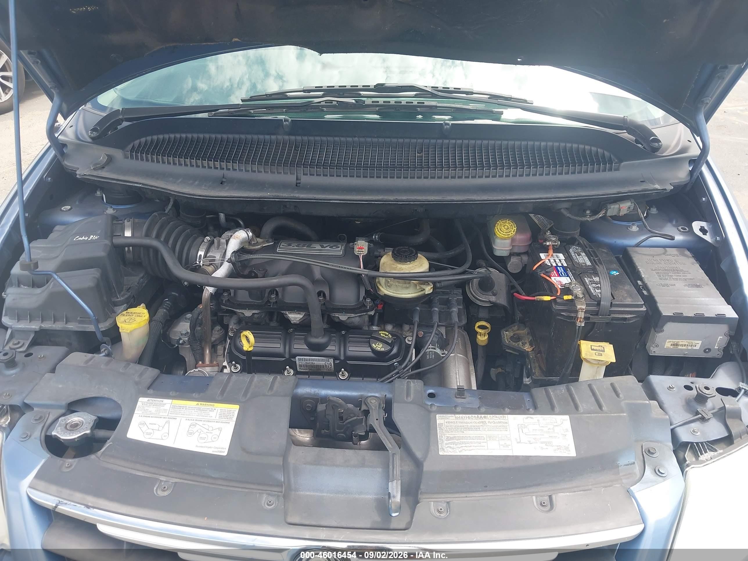 2007 Chrysler Town & Country Touring Blue vin: 2A4GP54L07R136070