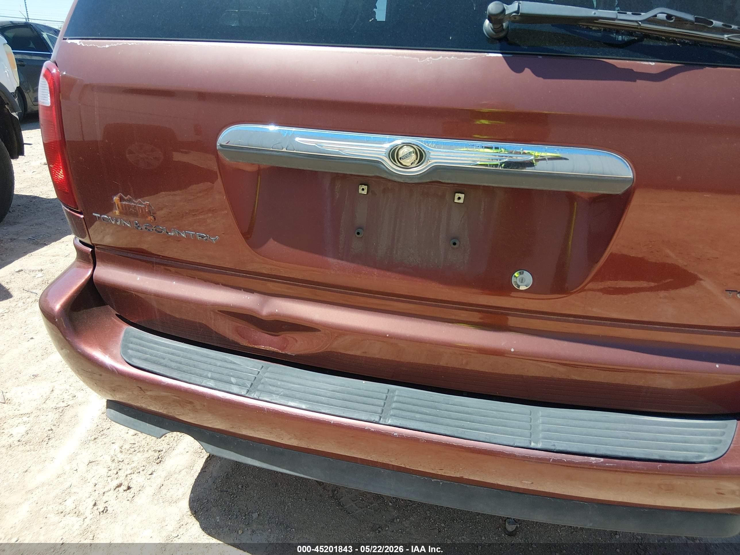 2007 Chrysler Town & Country Touring Burgundy vin: 2A4GP54L07R156626