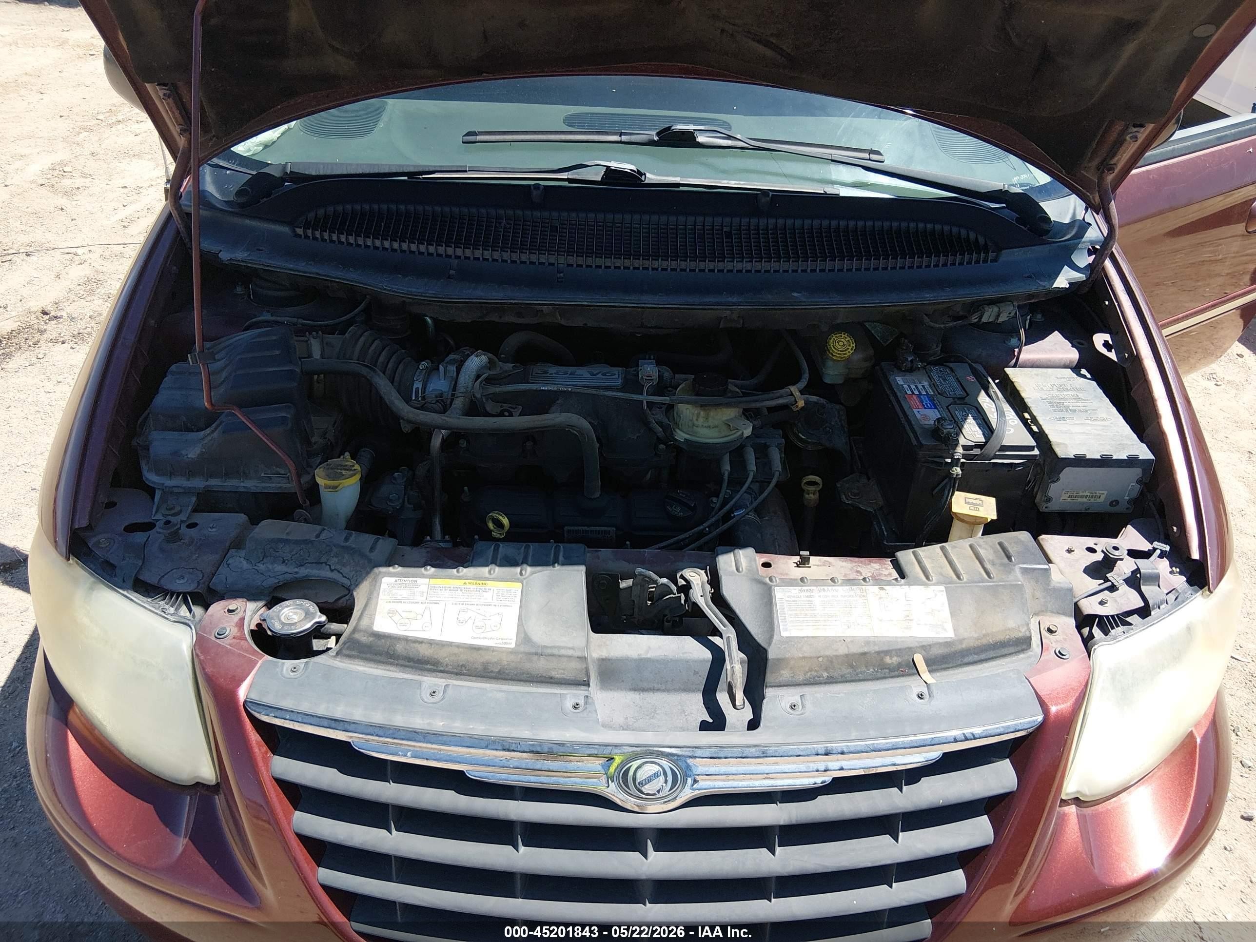 2007 Chrysler Town & Country Touring Burgundy vin: 2A4GP54L07R156626