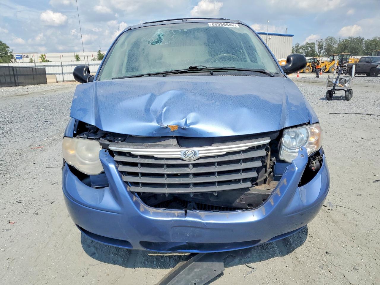 2007 Chrysler Town & Country Touring Синий vin: 2A4GP54L07R188945