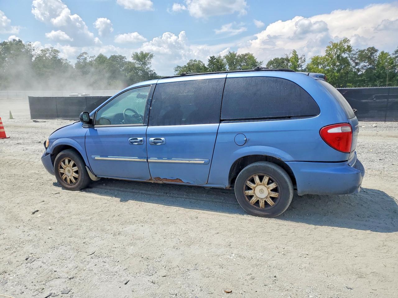 2007 Chrysler Town & Country Touring Синий vin: 2A4GP54L07R188945