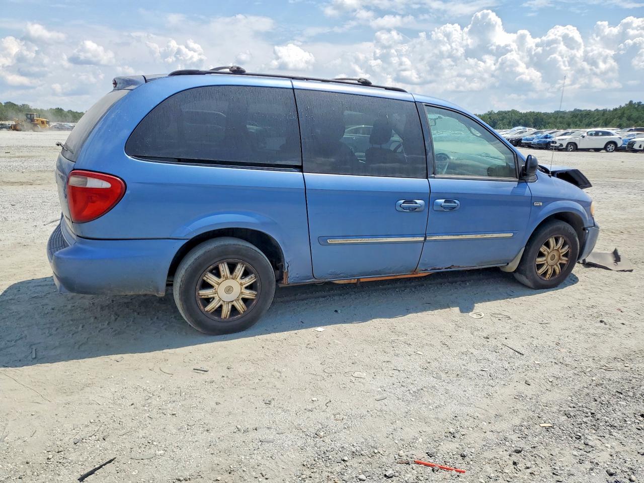2007 Chrysler Town & Country Touring Синий vin: 2A4GP54L07R188945