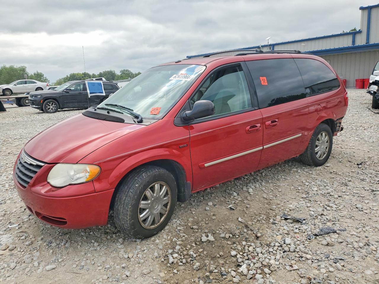 2007 Chrysler Town & Country Touring Красный vin: 2A4GP54L07R279844
