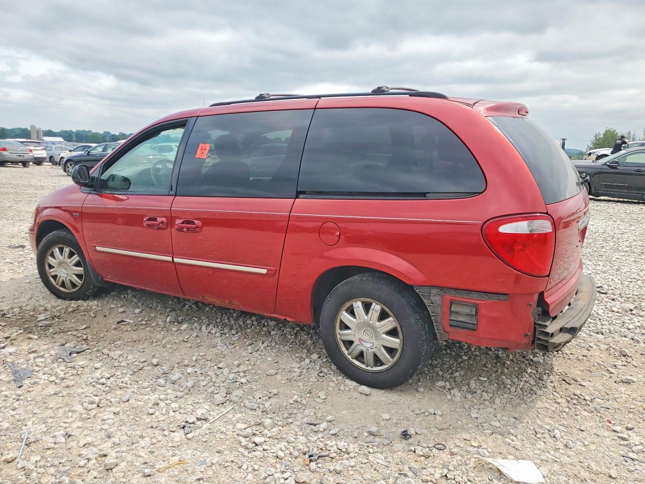 2007 Chrysler Town & Country Touring Красный vin: 2A4GP54L07R279844