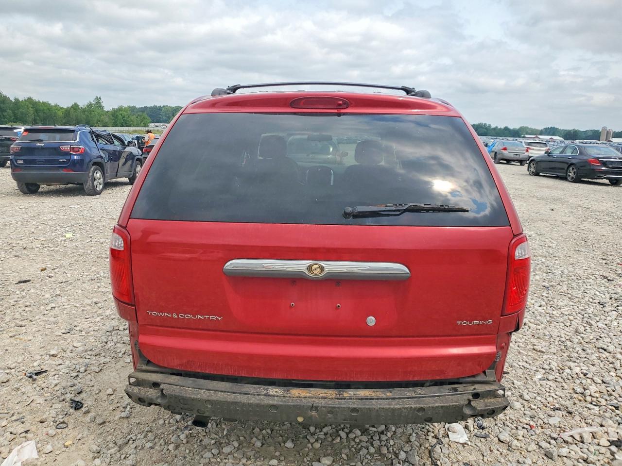 2007 Chrysler Town & Country Touring Красный vin: 2A4GP54L07R279844