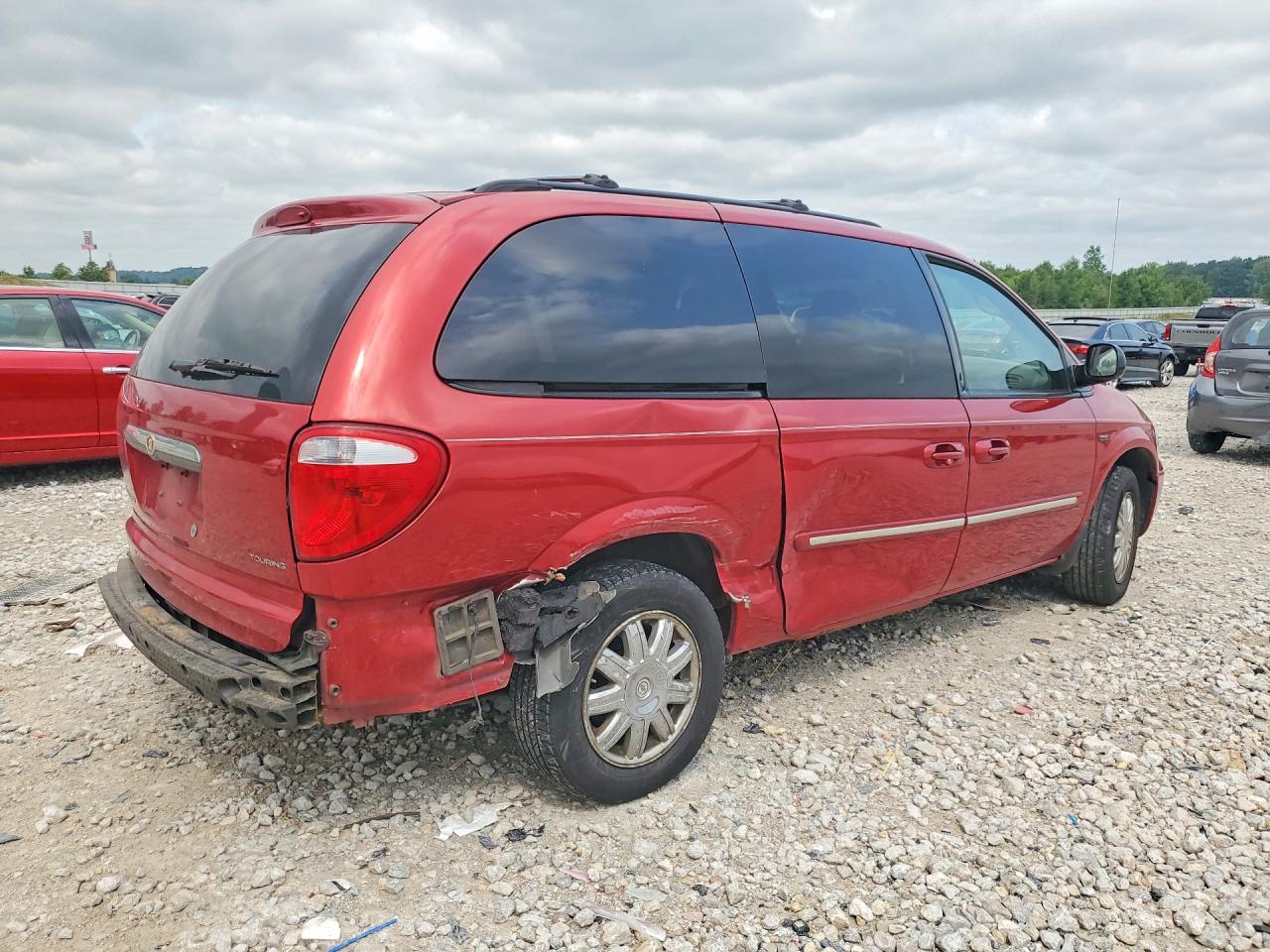 2007 Chrysler Town & Country Touring Красный vin: 2A4GP54L07R279844