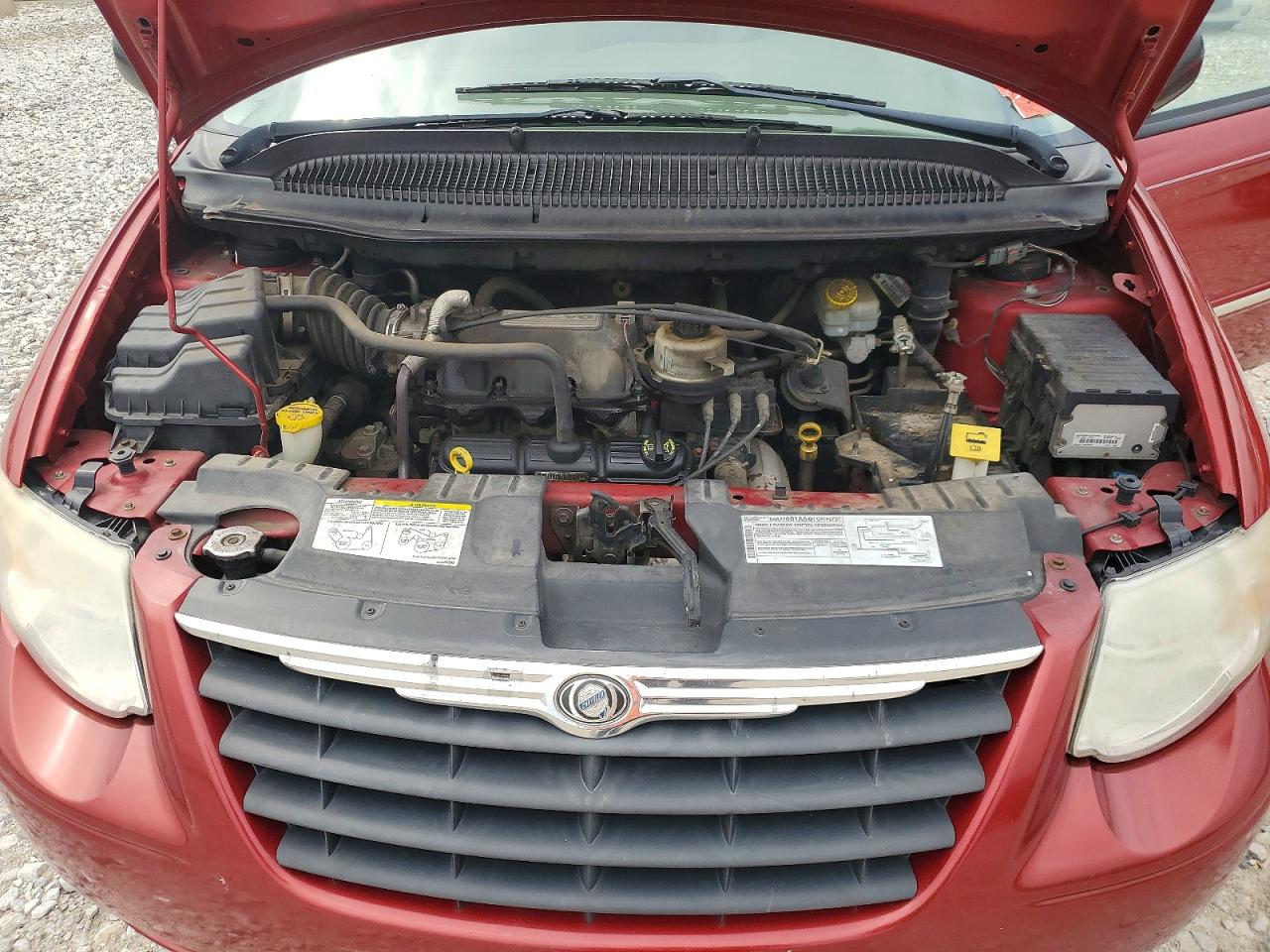 2007 Chrysler Town & Country Touring Красный vin: 2A4GP54L07R279844