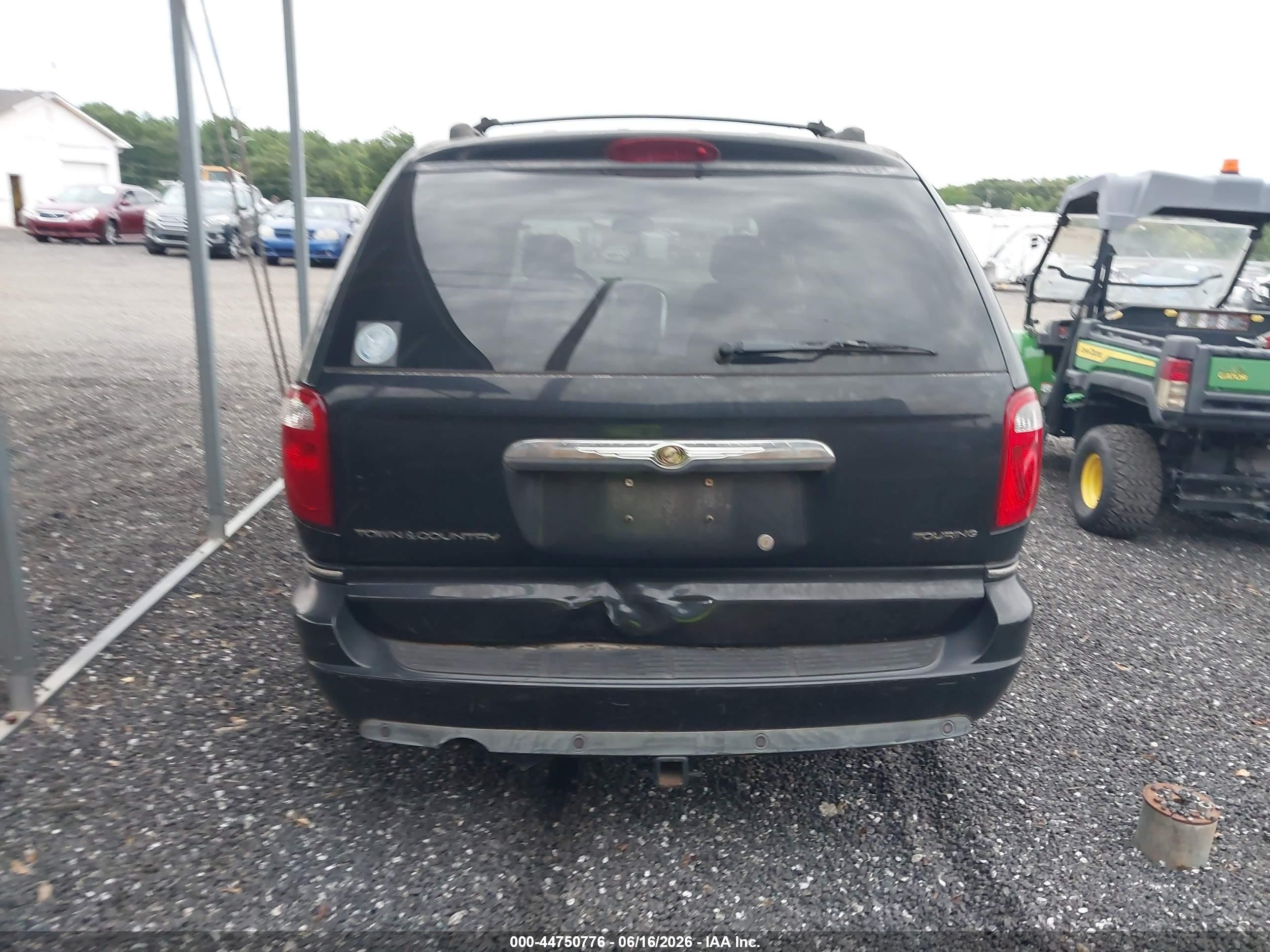 2006 Chrysler Town & Country Touring Black vin: 2A4GP54L16R670967