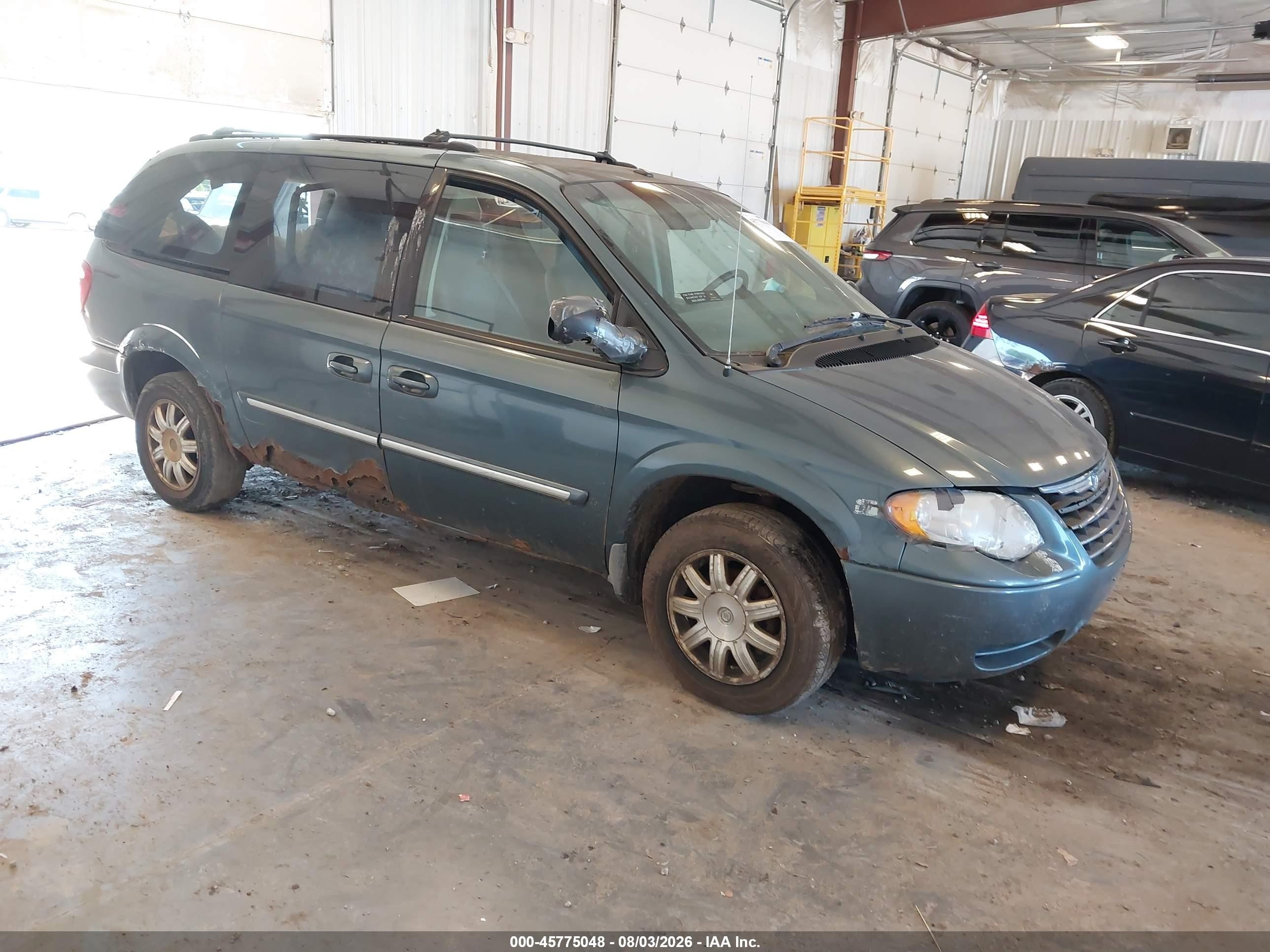 2006 Chrysler Town & Country Touring Серый vin: 2A4GP54L26R651747