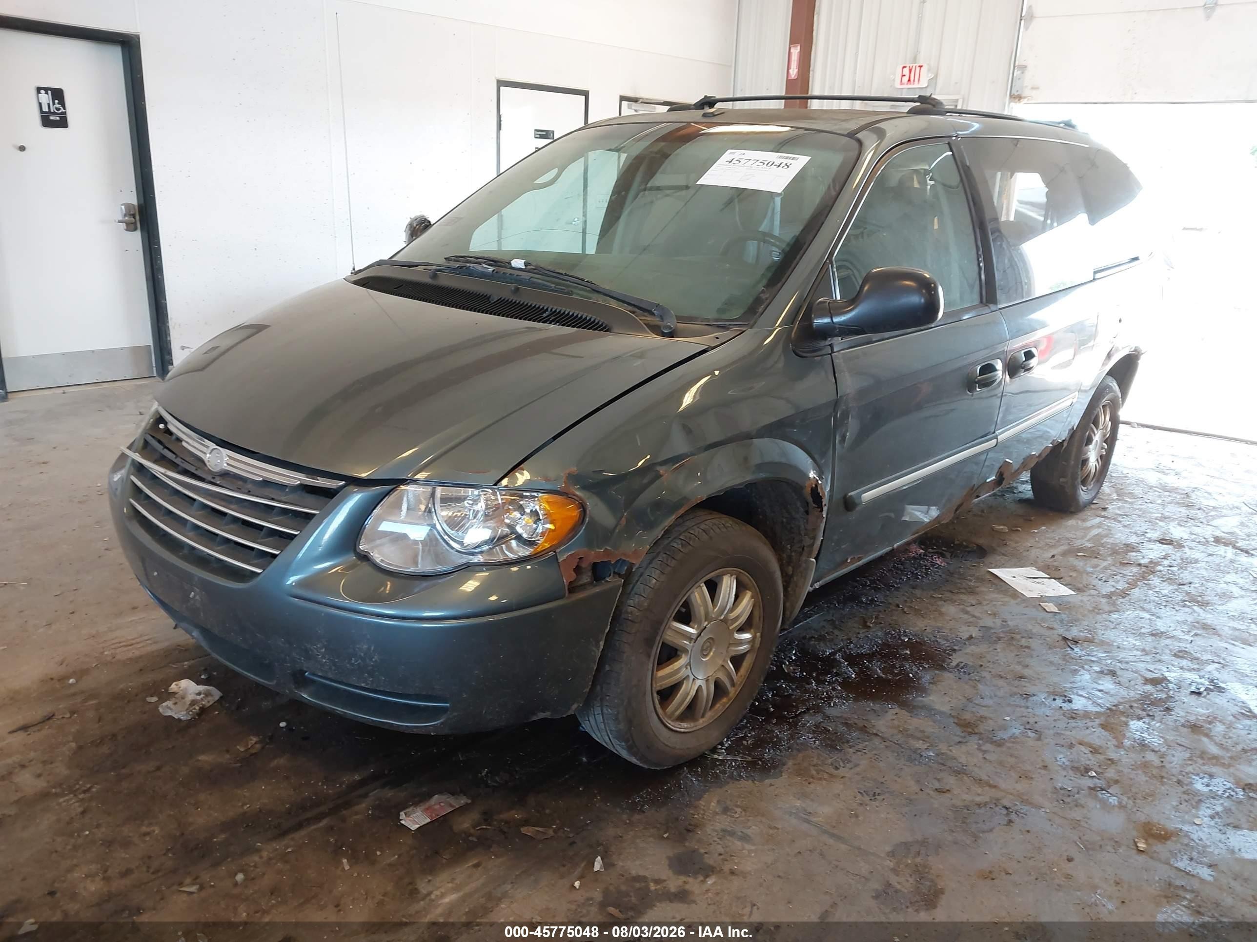 2006 Chrysler Town & Country Touring Серый vin: 2A4GP54L26R651747