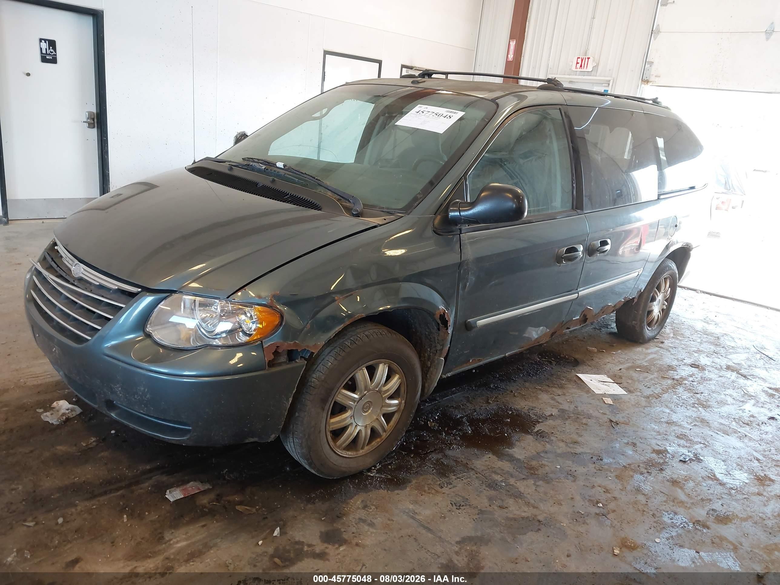 2006 Chrysler Town & Country Touring Серый vin: 2A4GP54L26R651747