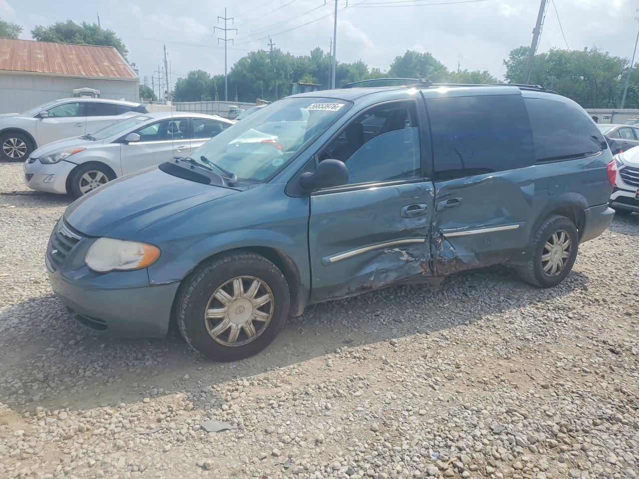 2006 Chrysler Town & Country Touring Blue vin: 2A4GP54L26R728410