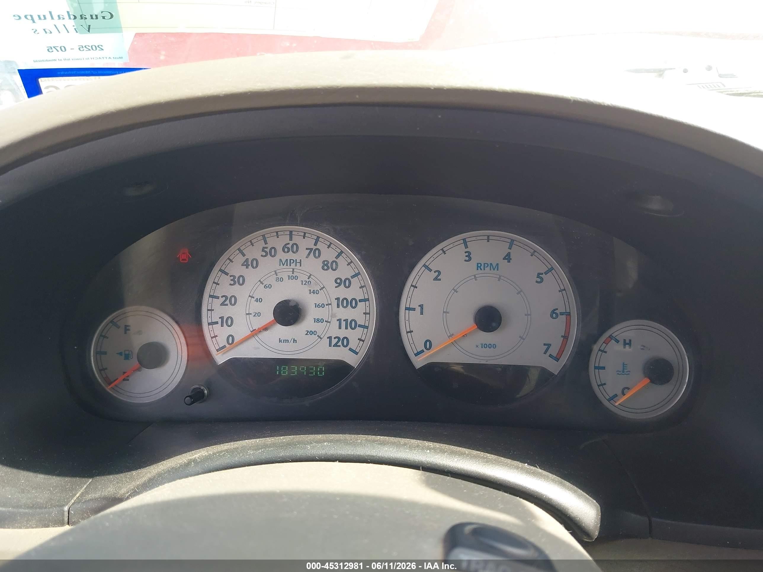 2006 Chrysler Town & Country Touring Красный vin: 2A4GP54L36R889901