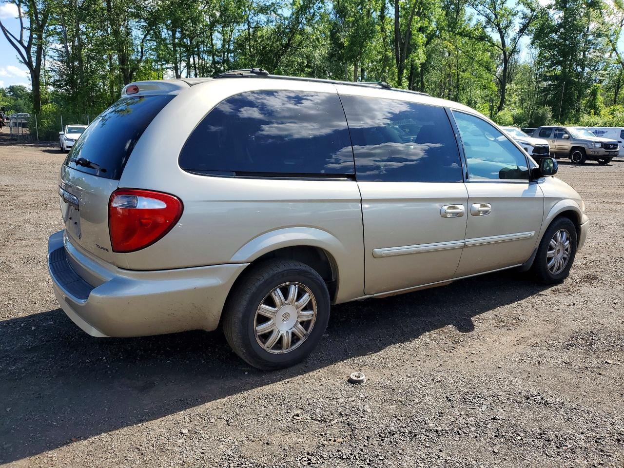 2007 Chrysler Town & Country Touring Бежевый vin: 2A4GP54L37R144308
