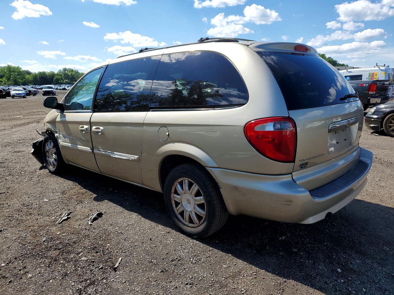 2007 Chrysler Town & Country Touring Бежевый vin: 2A4GP54L37R144308