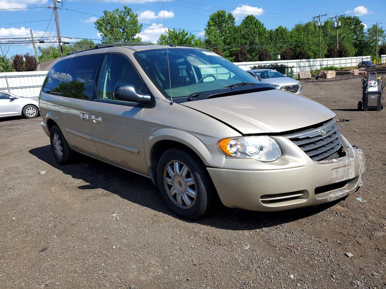 2007 Chrysler Town & Country Touring Бежевый vin: 2A4GP54L37R144308