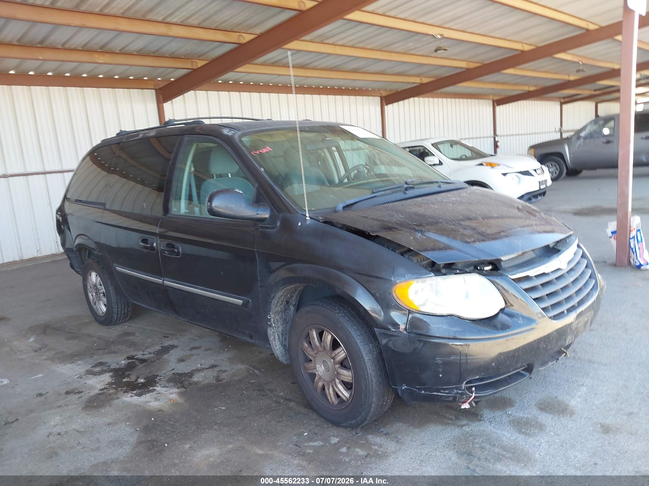 2006 Chrysler Town & Country Touring Черный vin: 2A4GP54L46R655735