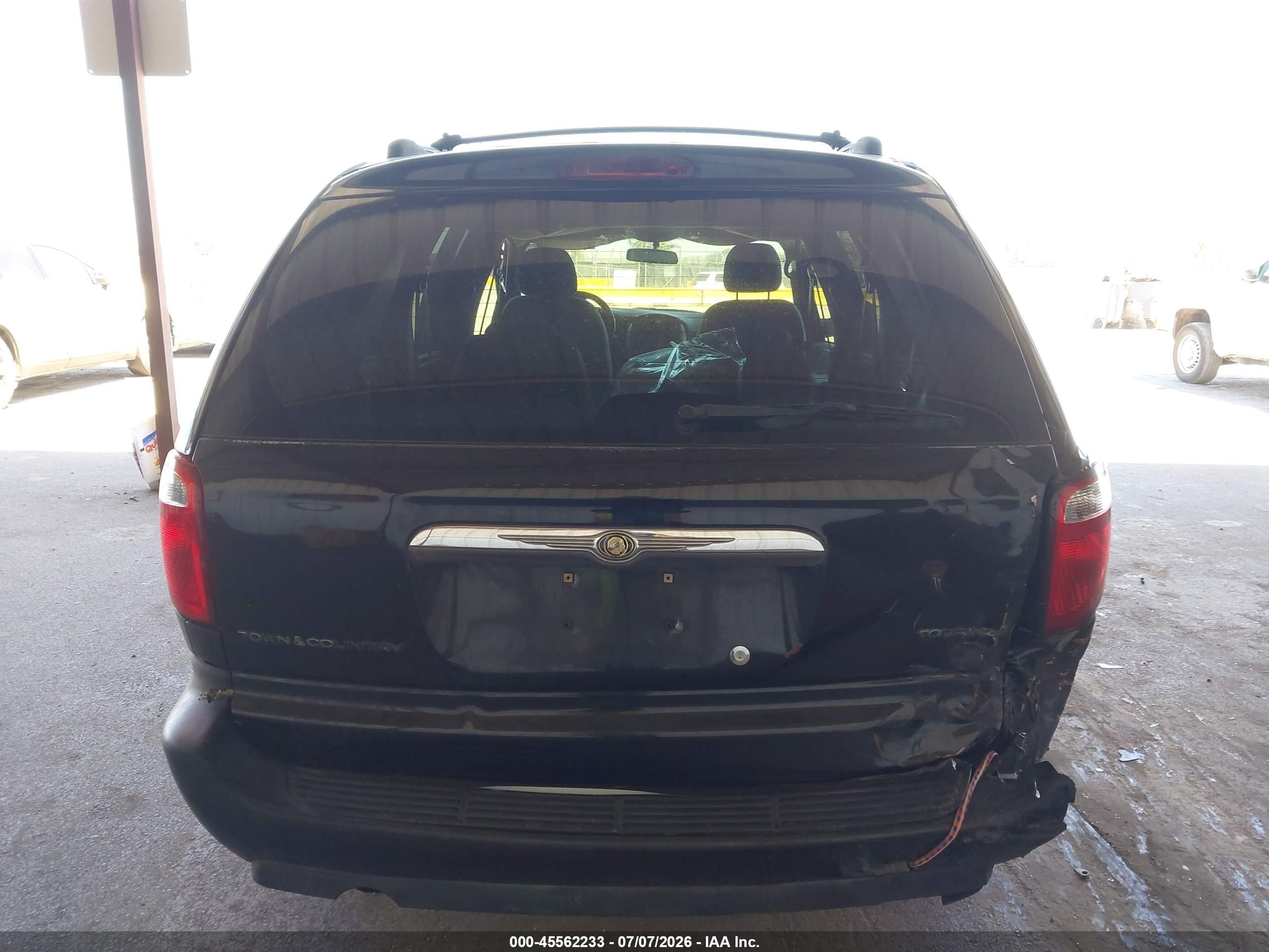 2006 Chrysler Town & Country Touring Black vin: 2A4GP54L46R655735