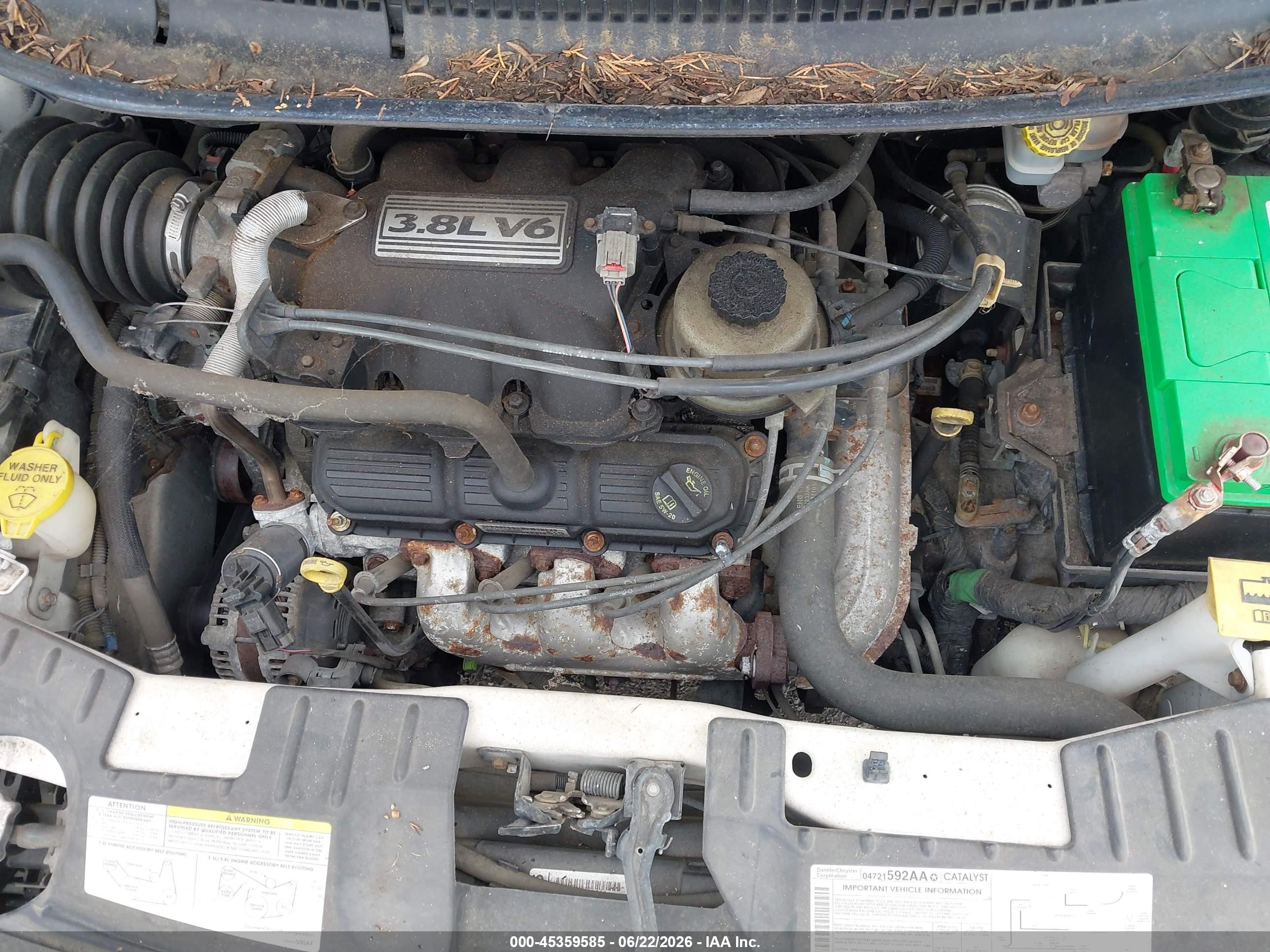 2006 Chrysler Town & Country Touring Белый vin: 2A4GP54L46R923165