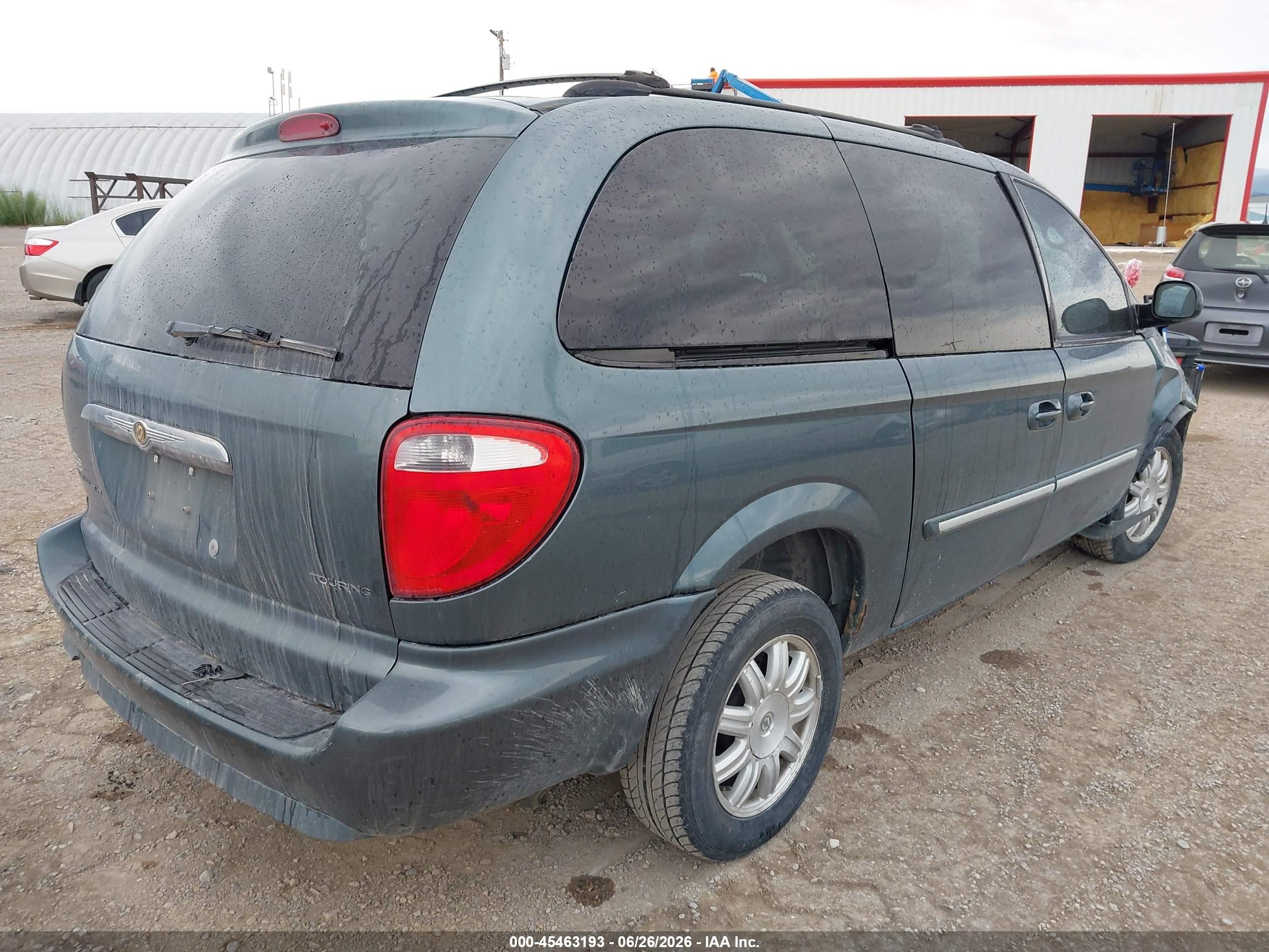 2007 Chrysler Town & Country Touring Синий vin: 2A4GP54L47R124312
