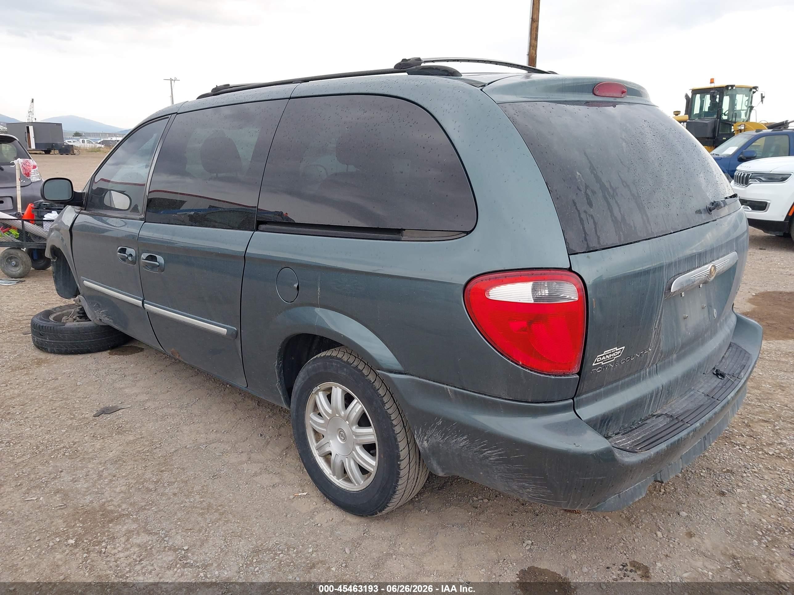2007 Chrysler Town & Country Touring Синий vin: 2A4GP54L47R124312