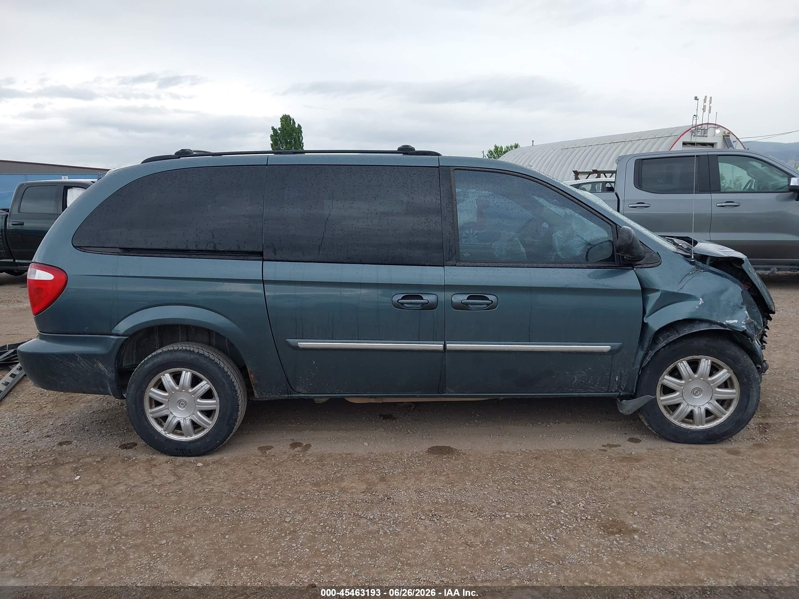 2007 Chrysler Town & Country Touring Синий vin: 2A4GP54L47R124312