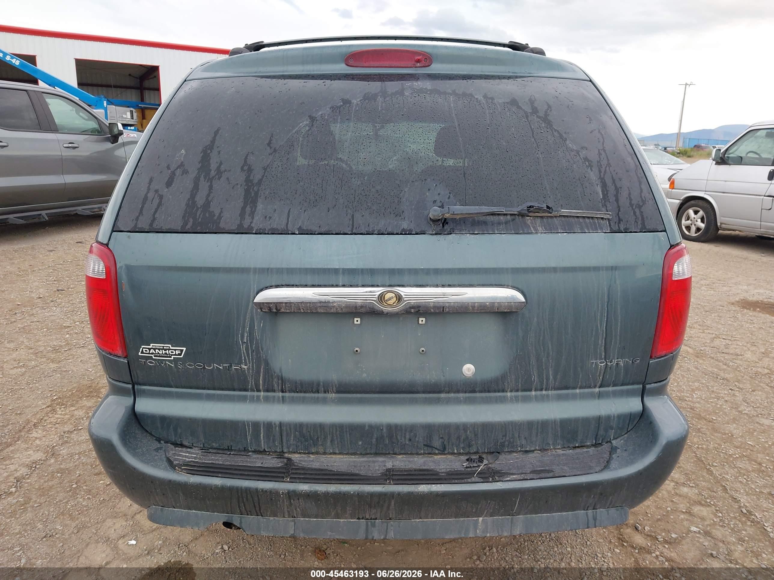 2007 Chrysler Town & Country Touring Синий vin: 2A4GP54L47R124312