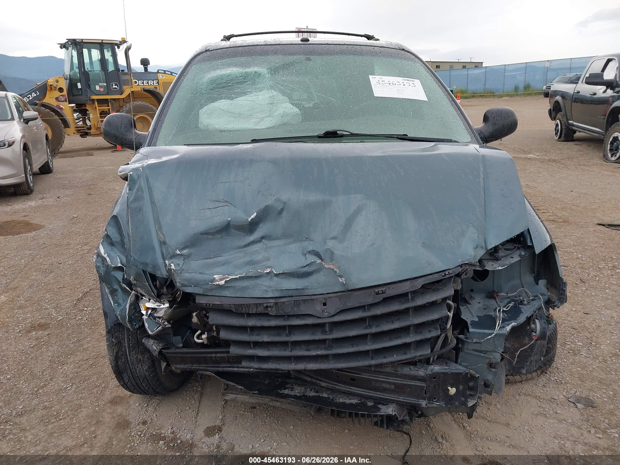 2007 Chrysler Town & Country Touring Синий vin: 2A4GP54L47R124312