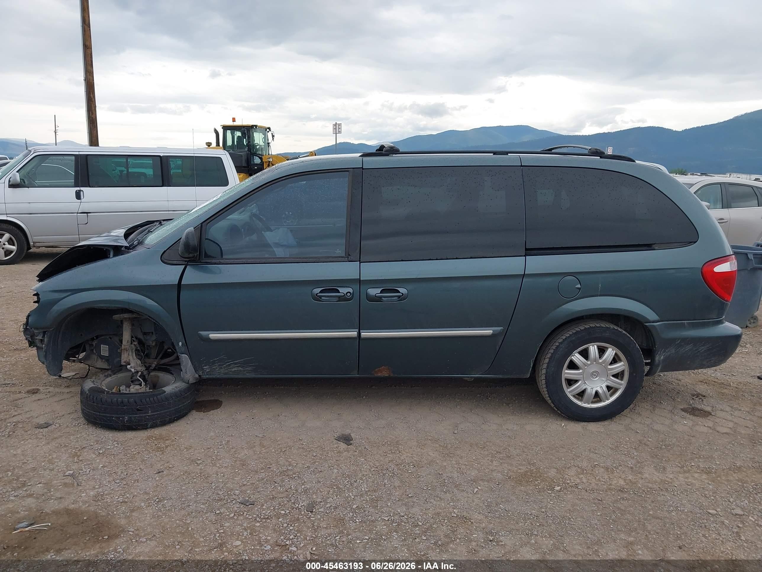 2007 Chrysler Town & Country Touring Синий vin: 2A4GP54L47R124312