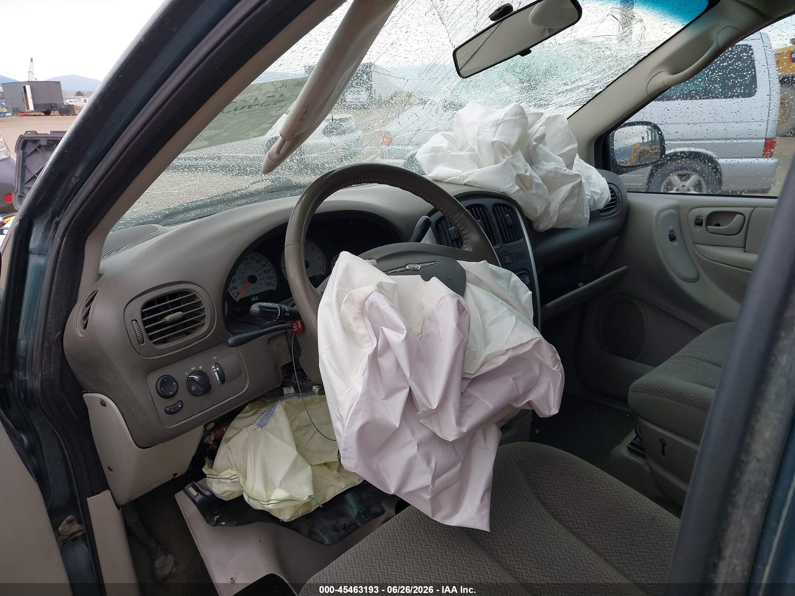 2007 Chrysler Town & Country Touring Синий vin: 2A4GP54L47R124312