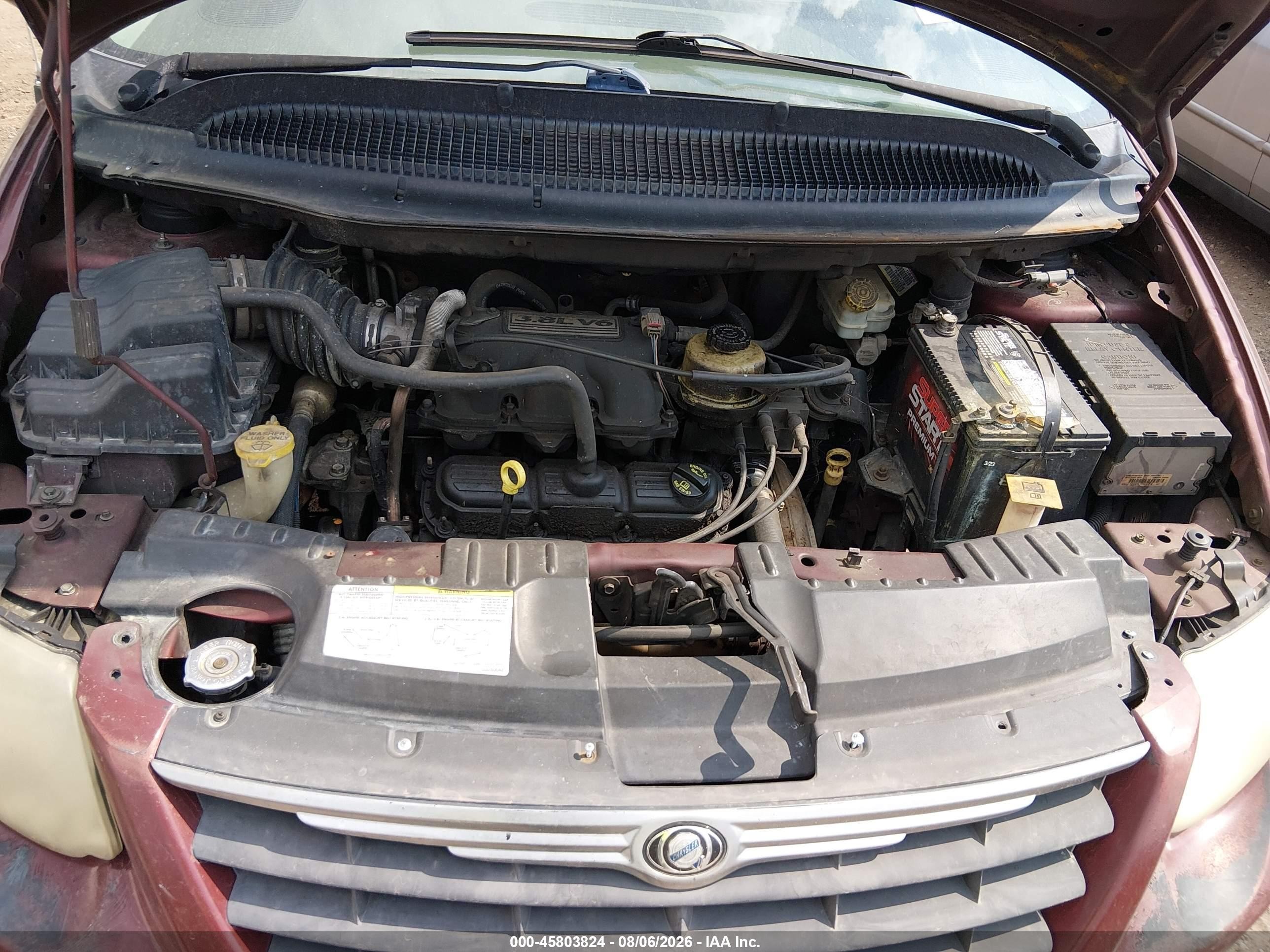2007 Chrysler Town & Country Touring Maroon vin: 2A4GP54L47R151865