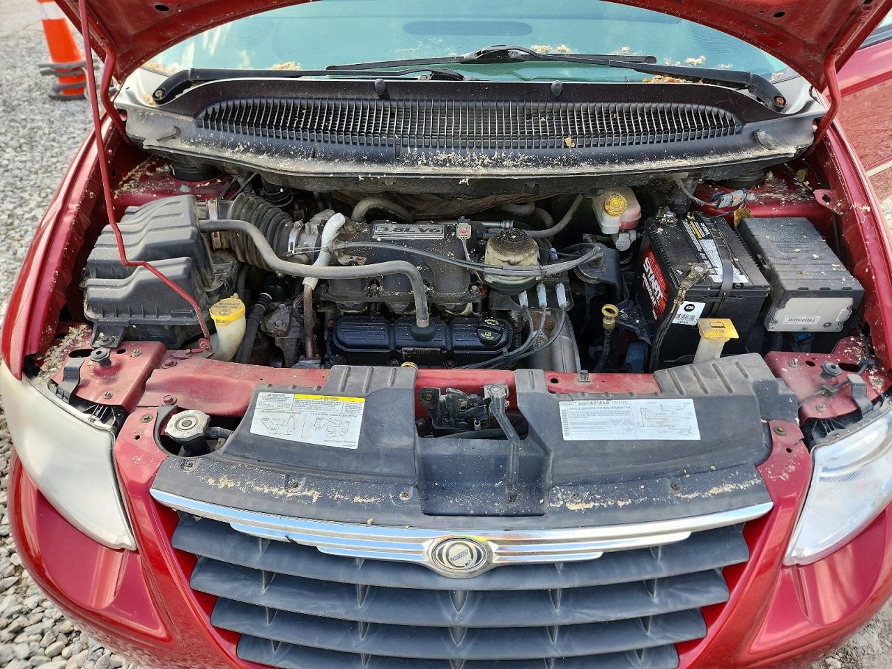 2007 Chrysler Town & Country Touring Burgundy vin: 2A4GP54L47R205925