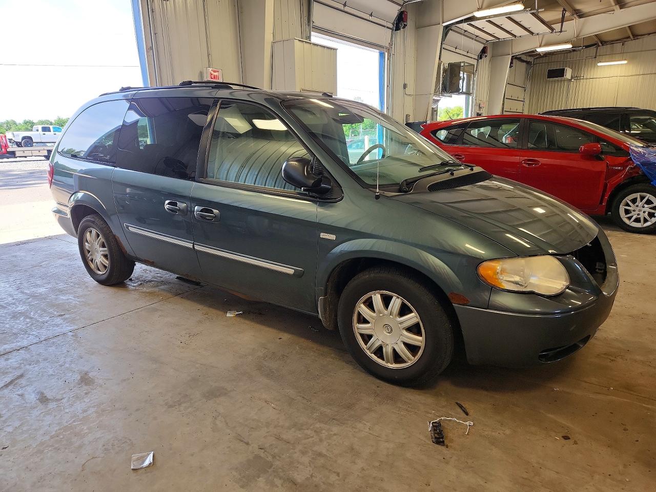 2007 Chrysler Town & Country Touring Blue vin: 2A4GP54L47R233143
