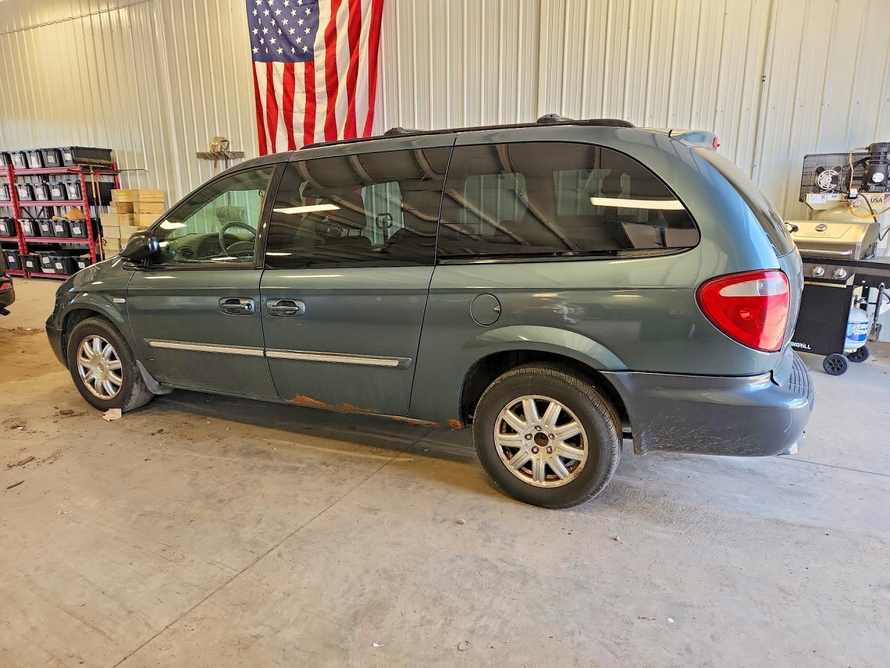 2007 Chrysler Town & Country Touring Blue vin: 2A4GP54L47R233143