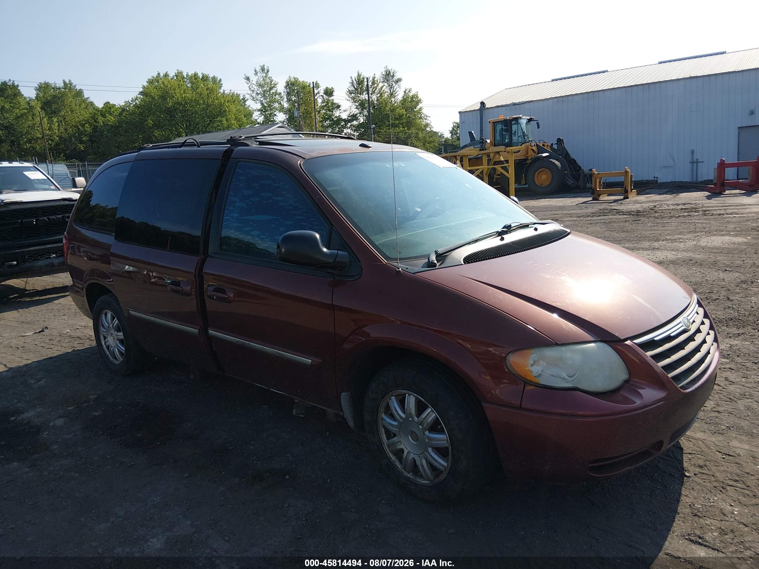2007 Chrysler Town & Country Touring Коричневый vin: 2A4GP54L57R166679