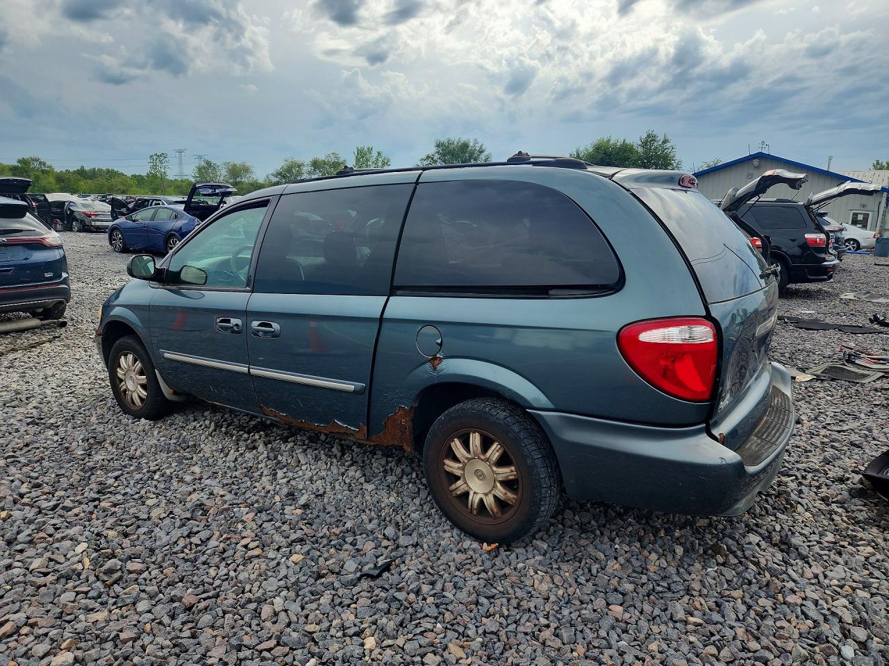 2006 Chrysler Town And Country Blue vin: 2A4GP54L66R655574