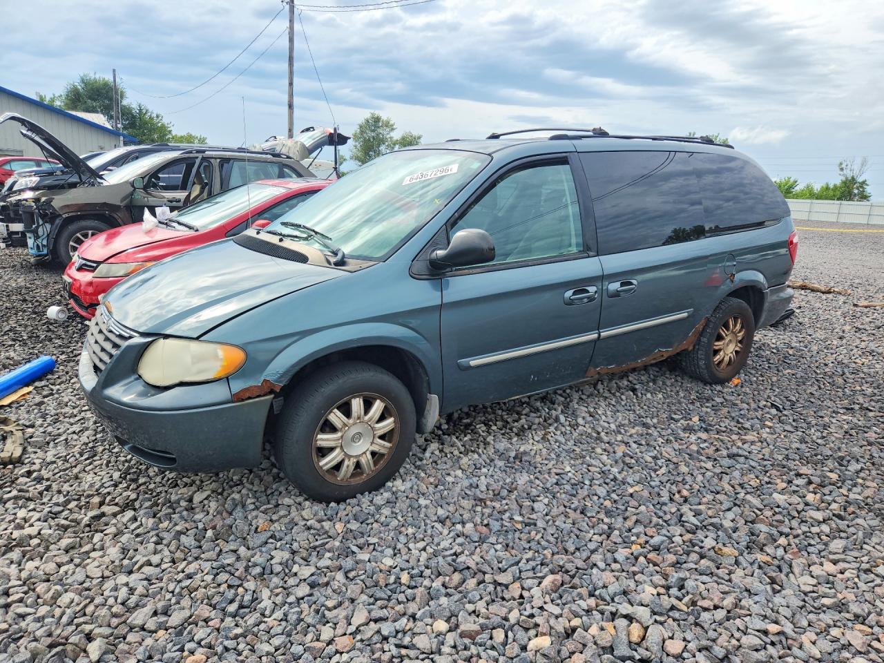 2006 Chrysler Town And Country Blue vin: 2A4GP54L66R655574