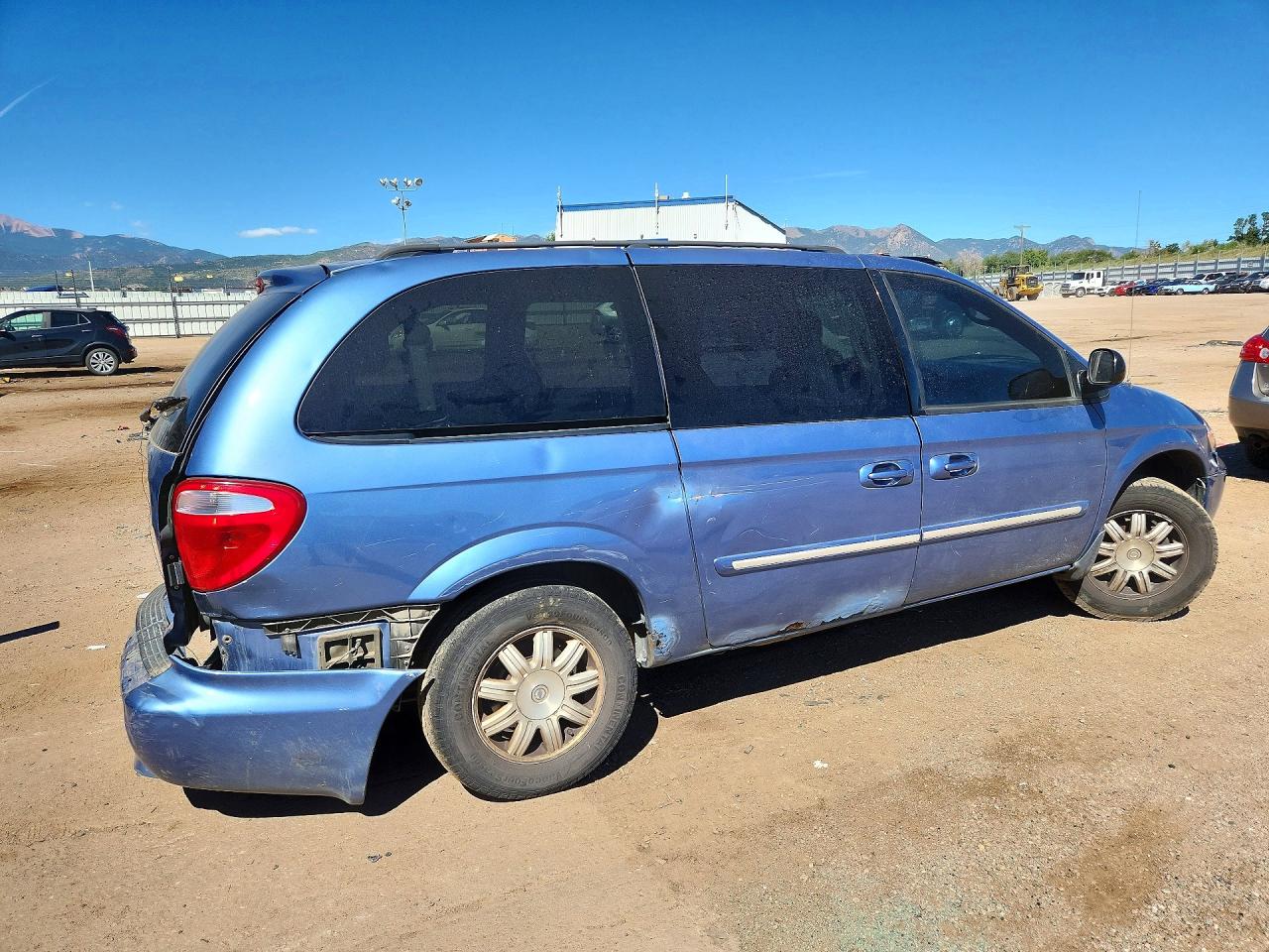 2007 Chrysler Town & Country Touring Синий vin: 2A4GP54L67R360881