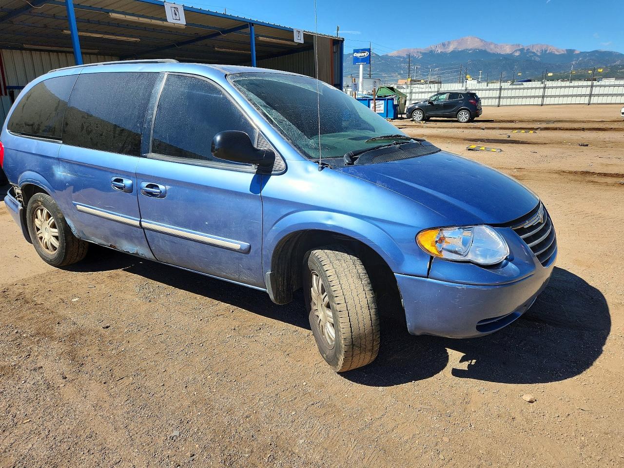 2007 Chrysler Town & Country Touring Синий vin: 2A4GP54L67R360881
