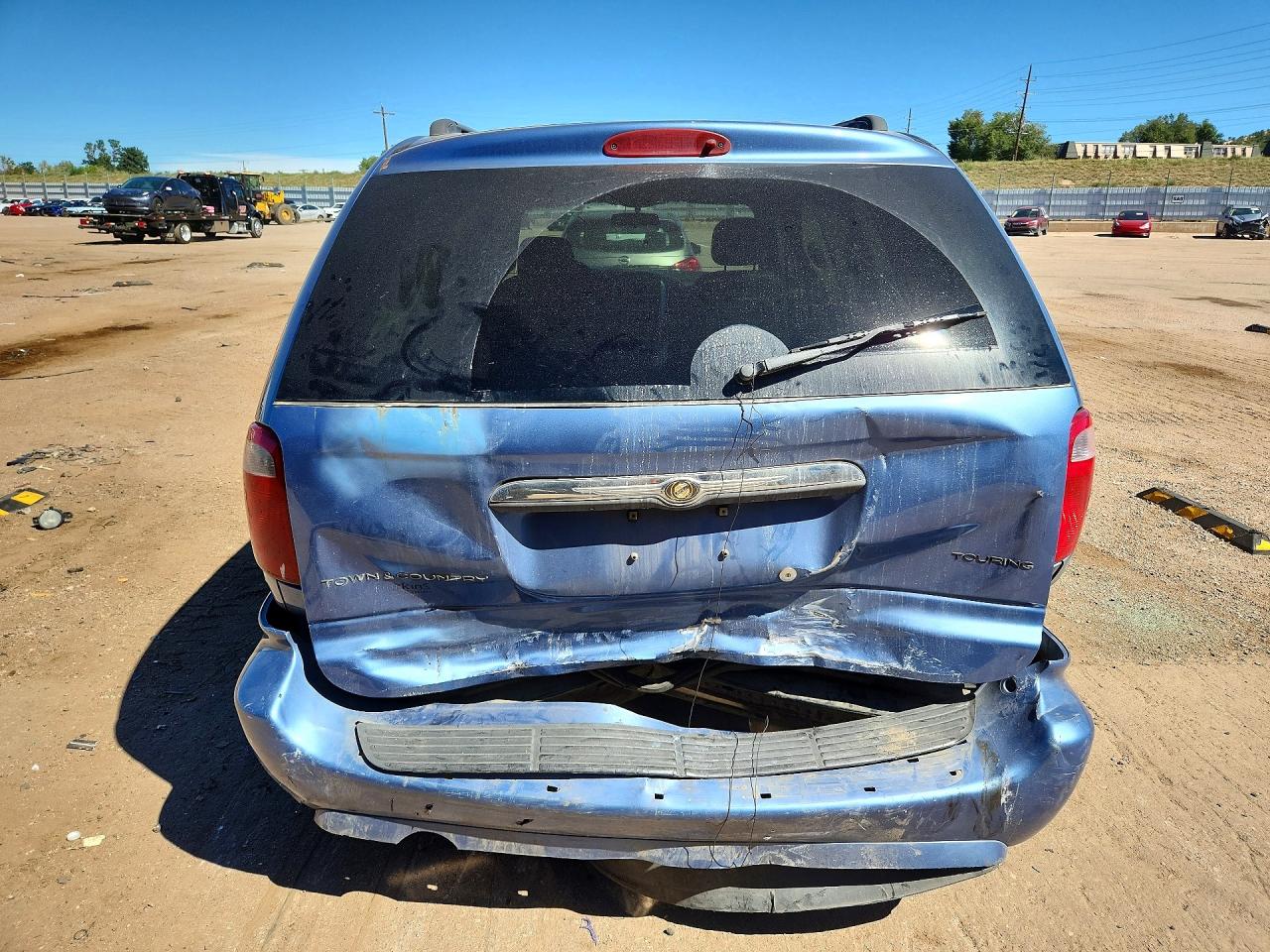 2007 Chrysler Town & Country Touring Синий vin: 2A4GP54L67R360881