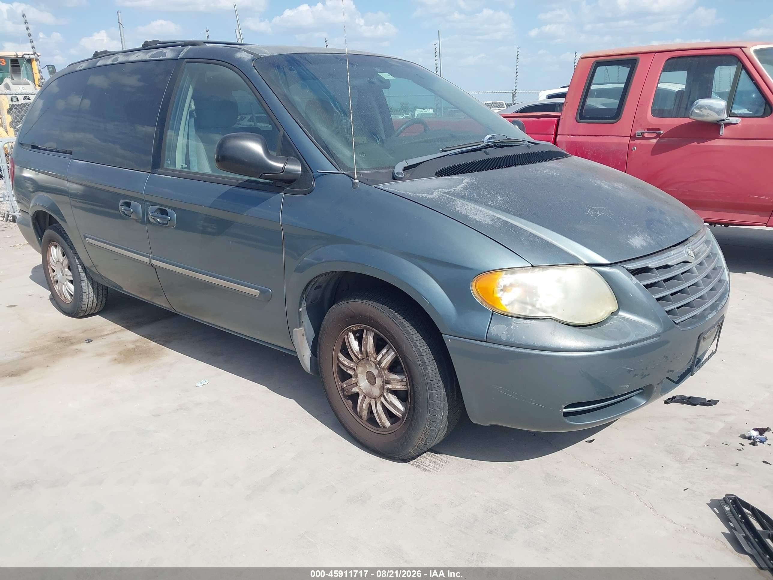2006 Chrysler Town & Country Touring Light Blue vin: 2A4GP54L76R858389