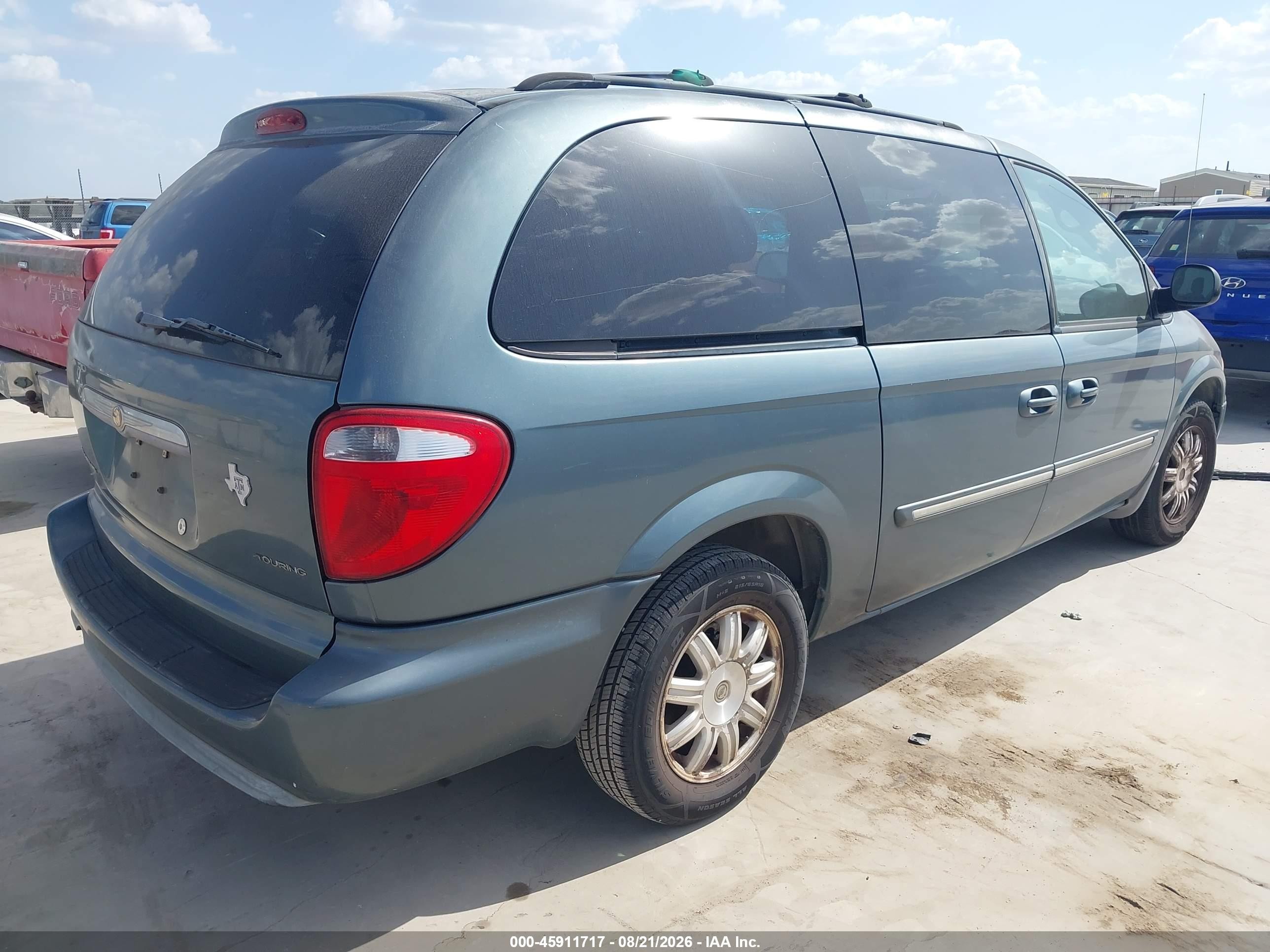 2006 Chrysler Town & Country Touring Light Blue vin: 2A4GP54L76R858389