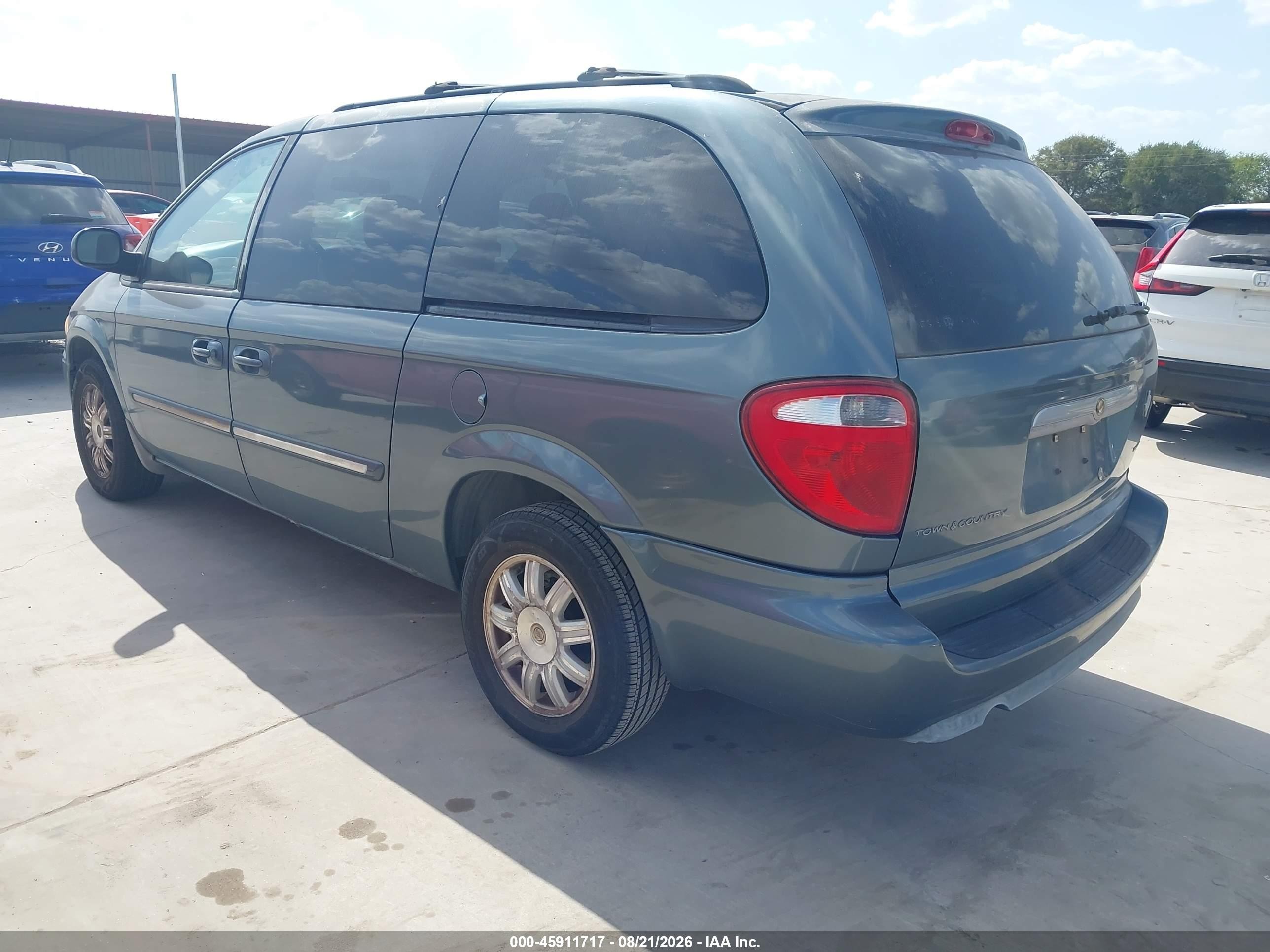 2006 Chrysler Town & Country Touring Light Blue vin: 2A4GP54L76R858389