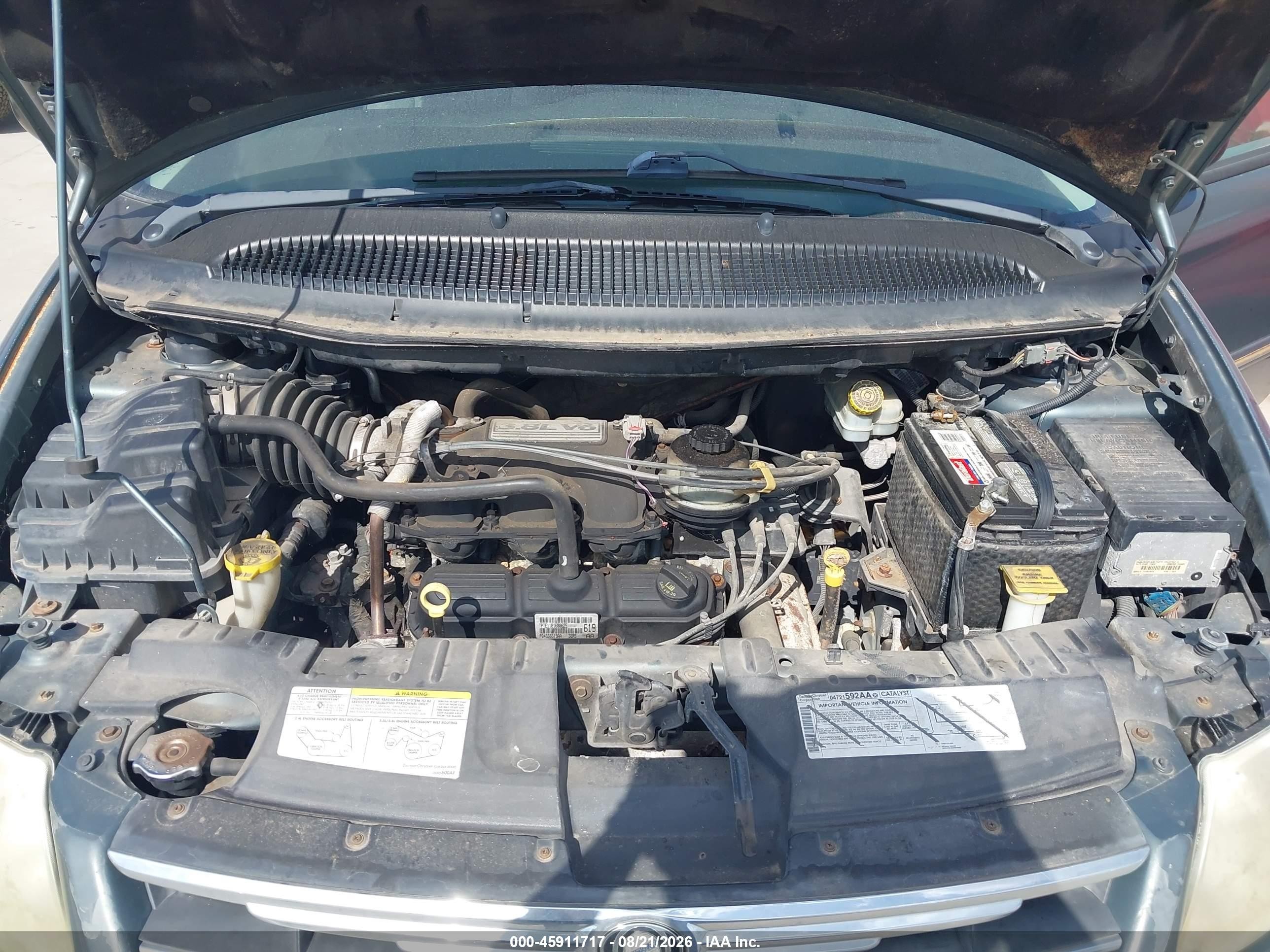 2006 Chrysler Town & Country Touring Light Blue vin: 2A4GP54L76R858389