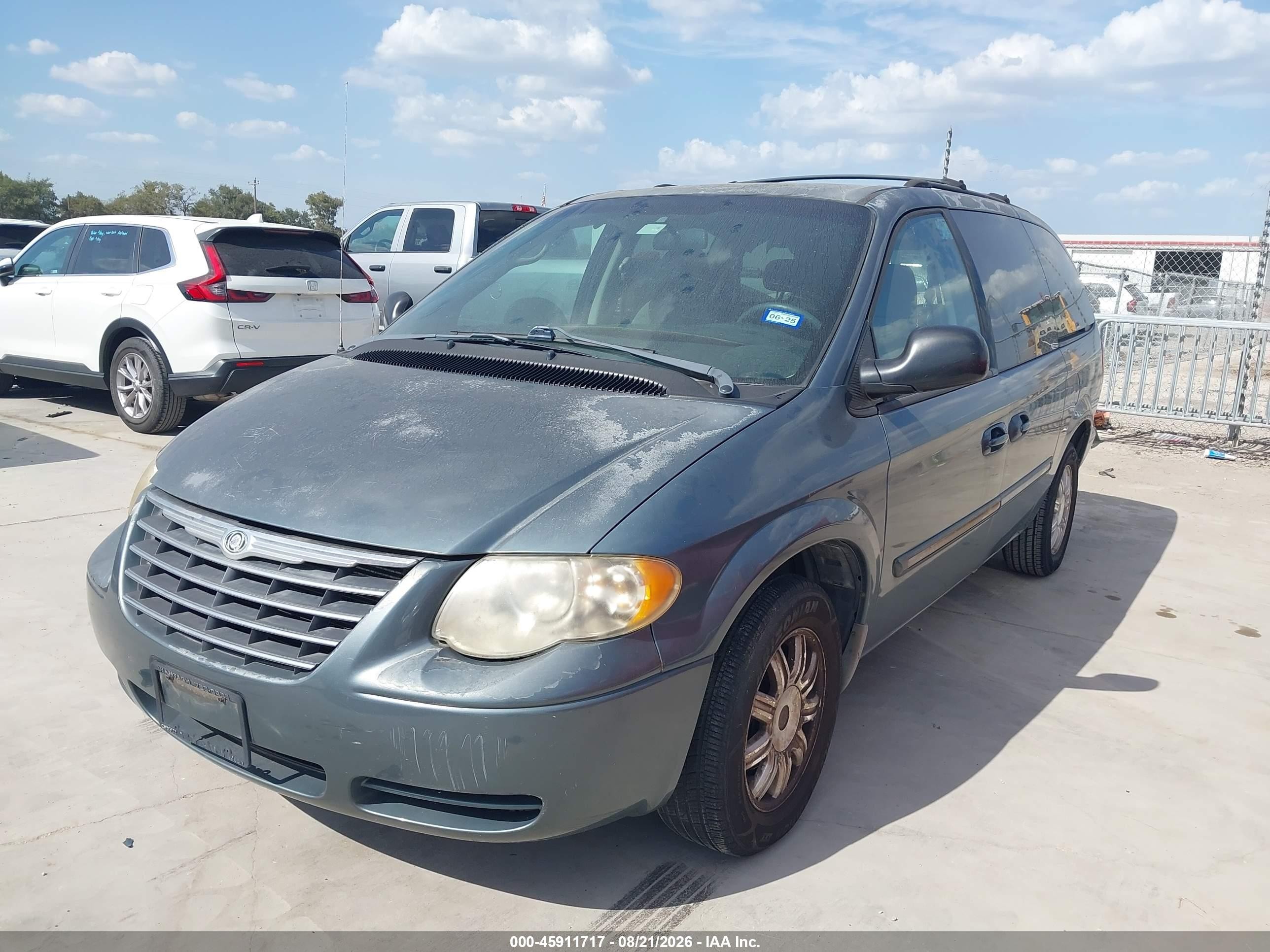 2006 Chrysler Town & Country Touring Light Blue vin: 2A4GP54L76R858389