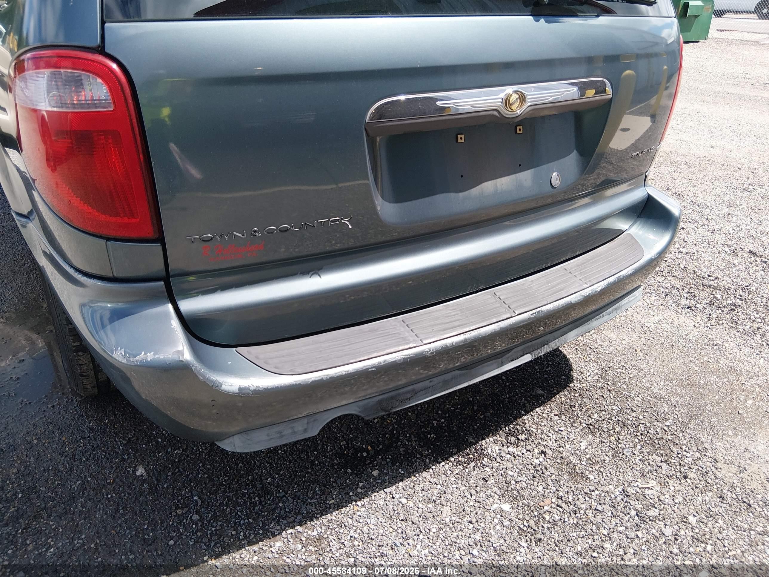 2006 Chrysler Town & Country Touring Зеленый vin: 2A4GP54L76R861390