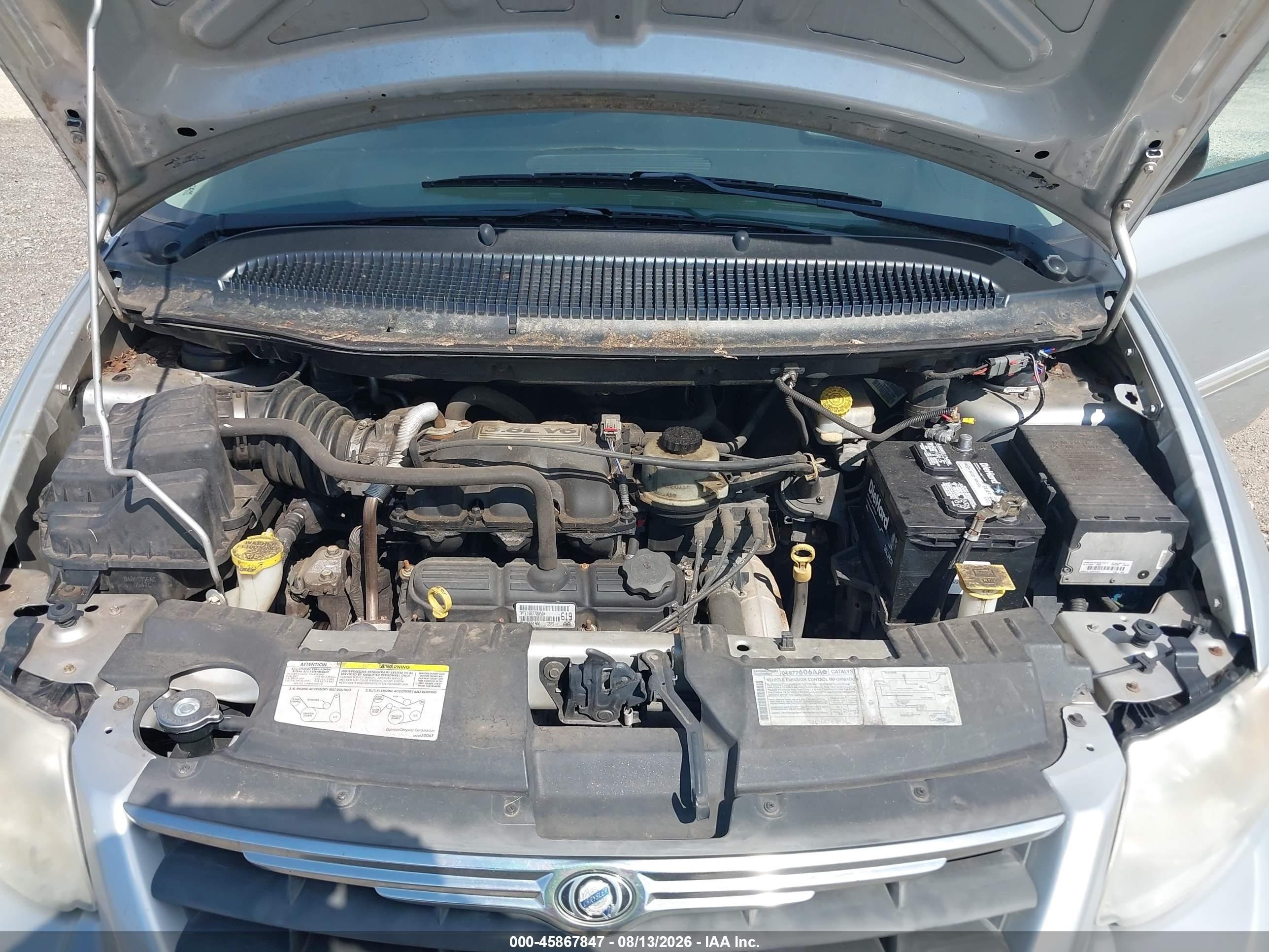 2007 Chrysler Town & Country Touring Серебряный vin: 2A4GP54L77R311589